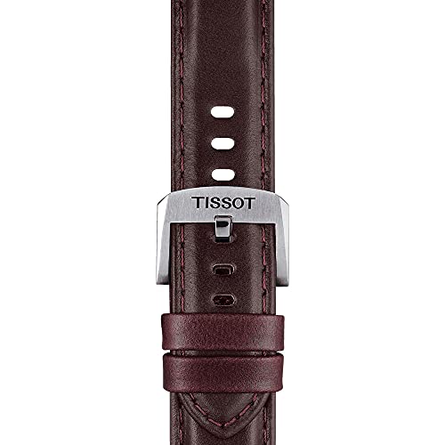 T852043012 20mm Lug Black Leather Strap by Tissot - Image 2