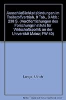 Ausschliesslichkeitsbindungen Im Treibstoffvertrieb 3428043375 Book Cover