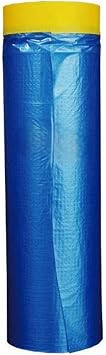 Automotive Masking Tape - Multi Size Pack - Painters Cloth & No Residue Plastic Drop Cloth - Pre-Taped Masking Film 65 Feet 59 inch