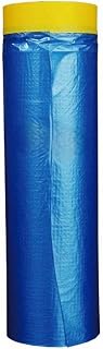 Automotive Masking Tape - Multi Size Pack - Painters Cloth & No Residue Plastic Drop Cloth - Pre-Taped Masking Film (65 Feet) (59 inch)