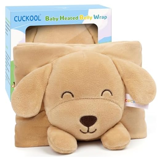 Baby Colic and Gas Relief, Heated Tummy Wrap for Newborns Belly Relief by Soothing Warmth, Baby Heating Pad Swaddling Belt Relief & Soothe Gas, Colic and Upset Stomach for Newborns to Toddler (Puppy)