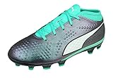 PUMA ONE 4 IL Syn HG +Mid Jr Jungen Fußballschuhe-Green-37