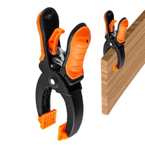 Pince à bois - Pince à ressort pour le travail du bois | Pinnce à cliquet robuste, pinces de fixation de charpentier à prise confortable, adaptées à une tenue solide et à un dégagement facile, assembl