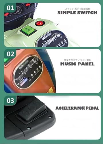 Happy Goods Battery Operated Bike For Kids,Ride On Toy Baby Bike With Light & Music Ride On Toy Kids Bike Rechargeable Battery Electric Bike For Kids To Drive 2 To 10 Years For Kids, Multicolor - Image 6