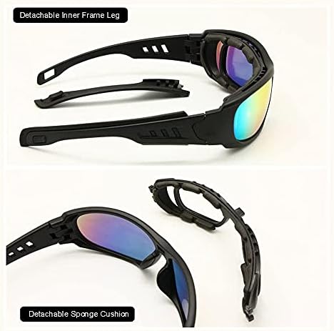 EnzoDate Polarized Ballistic Army Sunglasses Military Goggles Combat War Game Tactical Glasses