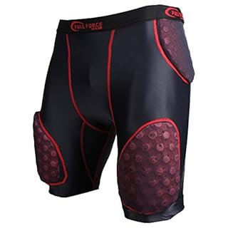 Full Force Culotte de football américain pour adulte Thunder Pro Flex - Noir - Taille M