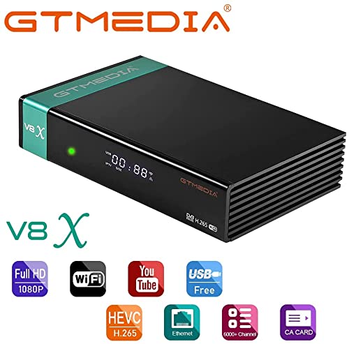 image for Generic GT Media V8X Digital Satellite tv hd Receiver DVB-S/S2/S2X, 10
