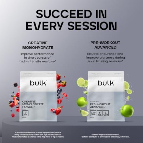 Bulk Pure Whey Protein, 1 kg, 33 Dosis, Producto rico en proteínas, Bajo contenido en azúcar, Absorción rápida, Chocolate Blanco, 5 g de BCAA por cacito, Los embalajes y envases pueden variar - Imagen 6