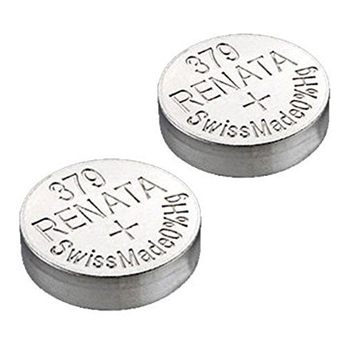 2 X Renata Batteria Orologio - Ossido D'Argento - 315,317,319,321,329,335,337,341,344,346,350,357,361,362,364,366,370,371,373,377,379,381,384,389,390,391,392,393,394,395,396,397 - Cr 2450N,1225,1632,1616,1220,1216,2032,1620,2320,2032,2025,2430,2325,2016 Da Lizzy - 379 (Sr521Sw)