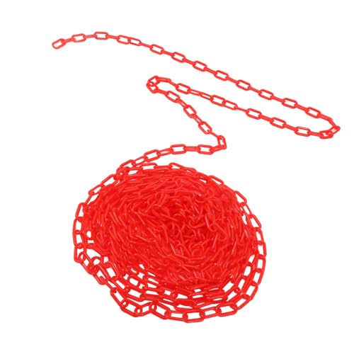 FUNOMOCYA High-Strength Plastic Barrier Chain Plastic Chain Links Weatherproof Safety Link Crowd Control Barriers Garden Fence Decoration
