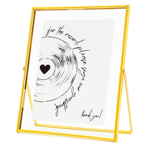 Image of Calculs Wedding Registry Alternative Audio Guest Book Table Signage Floating Picture Frames Decoration Sign 10x8inches
