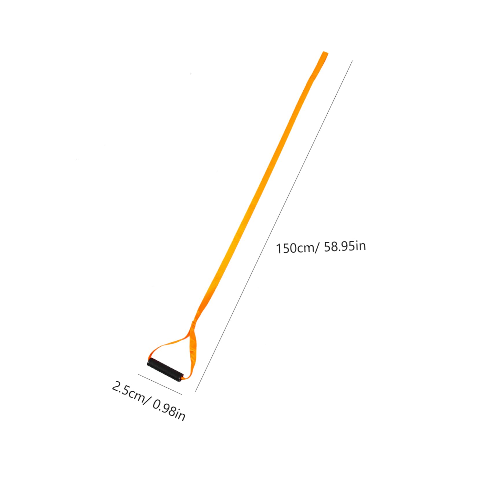 Cuerda de Arrastre para Ciervos Garneck Resistente de Nylon 2 Piezas Naranja