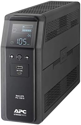 APC by Schneider Electric Power-Saving Back-UPS PRO - BR1500GI - Uninterruptible Power Supply 1500VA (AVR, 10 Outlets IEC-C13, USB, Shutdown Software)