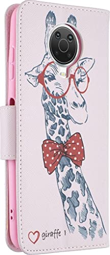 Mobigear Design Bookcase voor Nokia G10 - Giraffe - Afbeelding 3