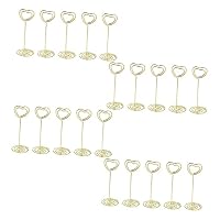 HARFINGTON Tischnummernhalter – 24 Stück, 40 Mm Hoch, Roségold, Herzform, Aus Stahl
