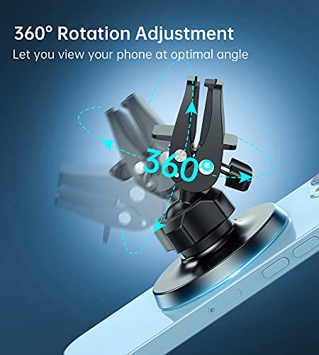 Magnetic Car Mount Phone Holder - Mag Safe Air Vent Phone Mount For Car Compatible With Iphone 14 13 12 Pro Max Mini Plus, Mag Safe Case, 360° Adjustable Mag Safe Car Mount Phone Holder For All Phone #TOP4