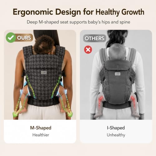 Image of Baby Carrier Newborn to Toddler,Cotton Infant Carrier,7-40lbs Baby Carrier