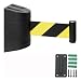 HHCCTEO Wall Mount Retractable Belt Barrier, Enhance Security in Offices & Public Areas, 2/3/5/10M Optional Safety Cordon Barrier(2m/6.6ft)