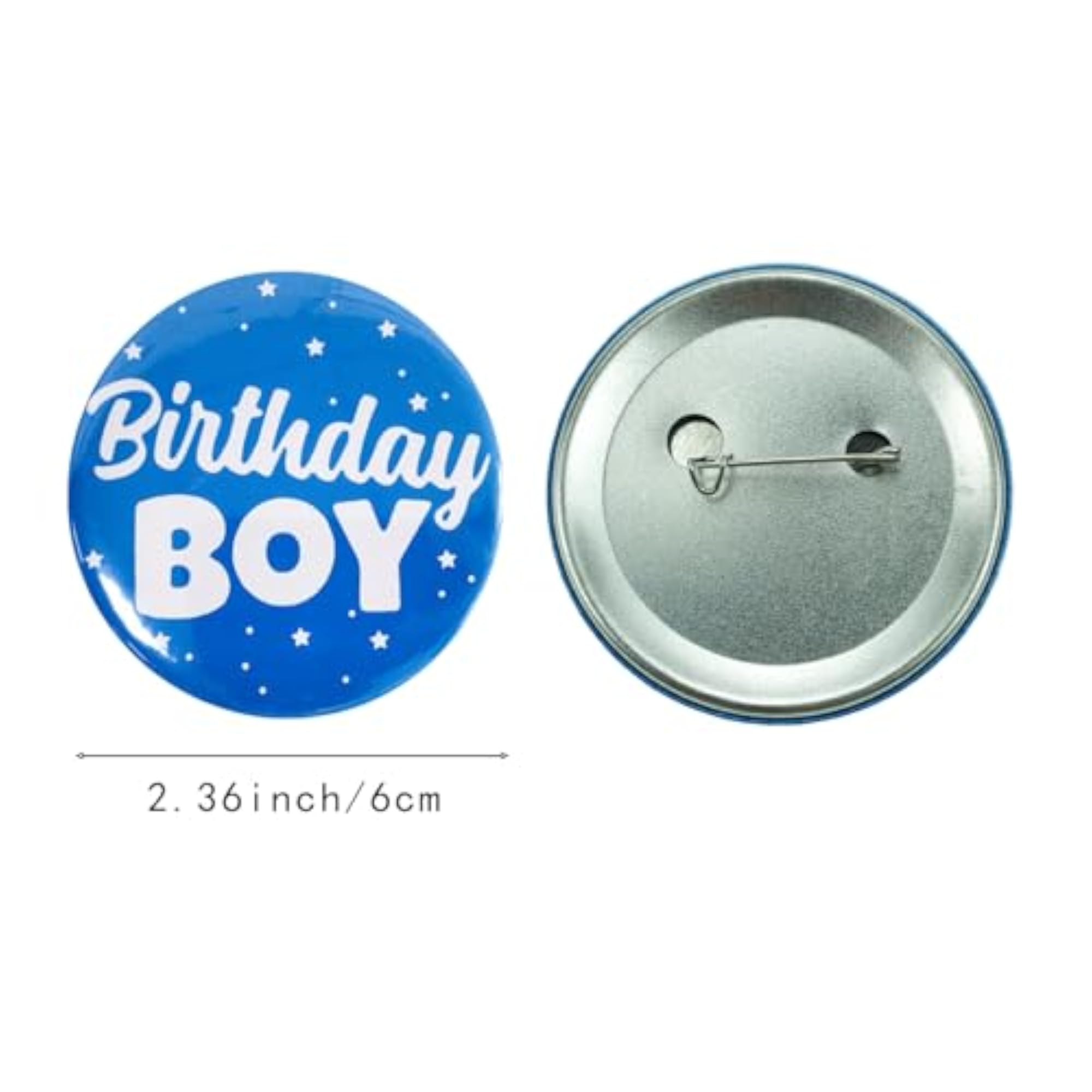 2PCS Birthday Party Pins, Happy Birthday Badge Set