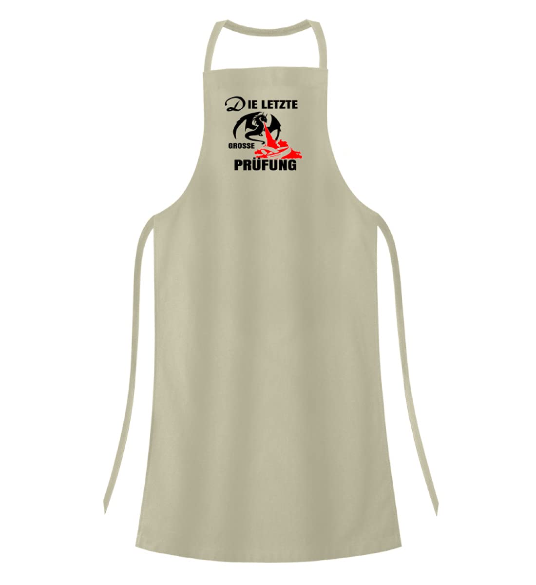 Generisch Tablier de barbecue de qualité supérieure avec inscription en allemand « Der dernier Grosse Prüfung », naturel, taille unique