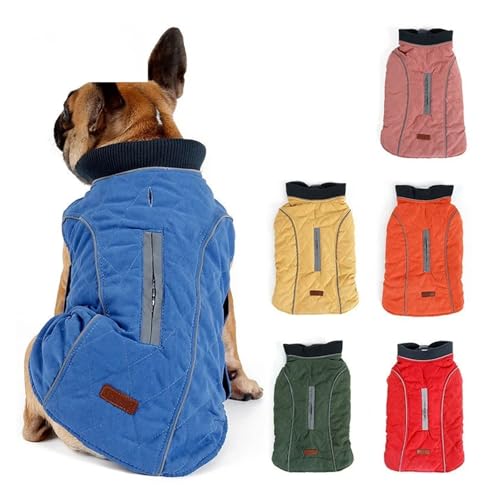 Manteau matelassé pour chien veste chaude orange taille M