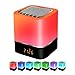 Produktbild Nachttischlampe mit Wecker, Bluetooth-Lautsprecher, Dimmbarer RGB-Farbwechsel, Tragbarer Bluetooth-Lautsprecher, Stimmungslicht, Tischlampe, Geschenke für Teenager, Mädchen, Jungen, Frauen, Männer
