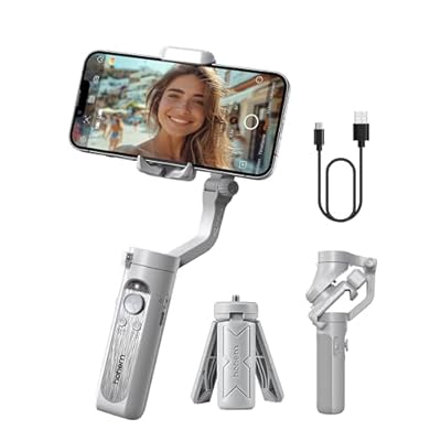 AOCHUAN Smart XE Phone Gimbal - 3-Axis Stabilizer With Face/Object Tracking, Focus Wheel, Foldable