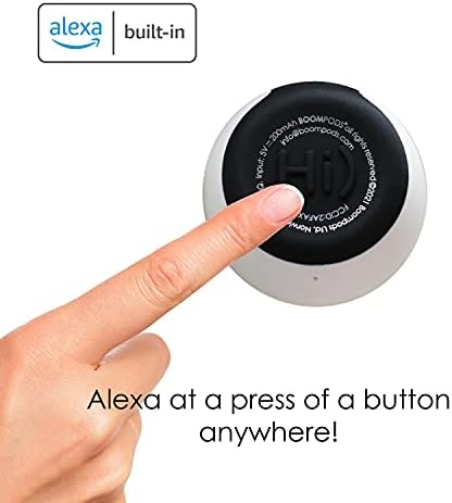 Boompods ZERO PORTABLE BLUETOOTH SPEAKER - Powerful Waterproof Speaker, Alexa Capabilities, Mini Speaker Wireless Bluetooth, Outdoor and Travel Speaker, Small Upgraded Shower Speaker (White)