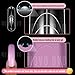 NOVO OVO Helloween Curved Square Nail Dual Forms for Poly Gel Extension with Guiding Line Inside, M L XL Reusable Full Cover Acrylic/Builder/Hard Gel Polygel Molds for Salon DIY x 15 sizes 150 Pcs
