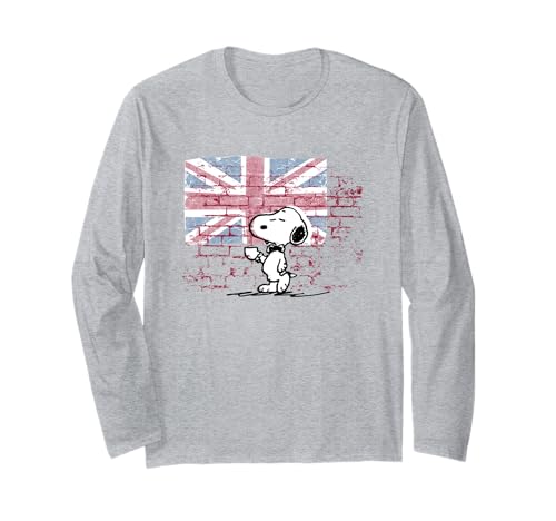 Photo de Peanuts Snoopy Posh Union Jack Wall Manche Longue