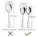 AOOSY Serving Spoons x 3, Slotted Spoons x 3, 8.7 inches Utility Advanced Performance Skimmer Perforated, Stainless Steel Serving Utensils Set for Buffet Can Banquet Cooking Kitchen Basics