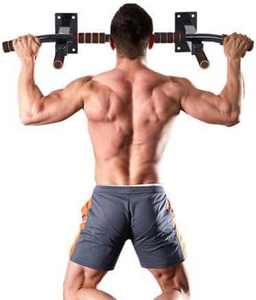 KF PREMIUM Adjustable Doorway Pull-Up Bar – Sturdy Home Gym Exercise Equipment for Upper Body Workouts | Multi-Functional Fitness for Chin-Ups, Push-Ups, Dips| Easy to Install, Unisex