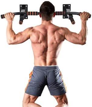 KF PREMIUM Adjustable Doorway Pull-Up Bar – Sturdy Home Gym Exercise Equipment for Upper Body Workouts | Multi-Functional Fitness for Chin-Ups, Push-Ups, Dips| Easy to Install, Unisex