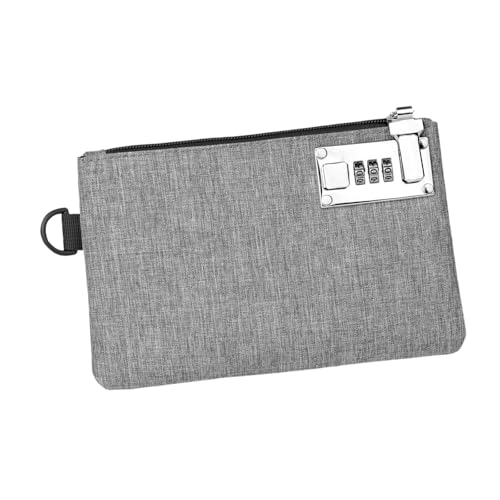 Lockable Money Purse Card Holder Portable Purse Mens Wallet Compact Locking Bank Bag Money Pouch for Phones Keys - Main Image