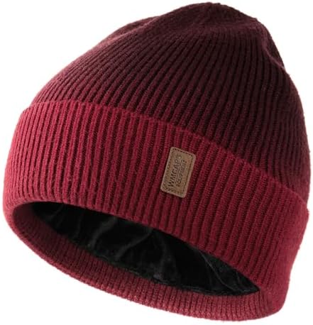 Wmcaps Mütze Herren mit Dickem Warmem Weichem Fleece-Futter | Klassische Modelle, sicherer Sitz, Versatile All-Day, für Outdoor-Arbeiten, Geschenke für Papa und Ehemann