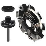 CNC Spoilboard Surfacing Router Bit, 1/2" Shank 4" Cutting Diameter, 1/2 Cutting Height, 5/8 Groove Depth Planer Bit, Used for CNC & Angle Grinder Rough Carving Woodworking Tools