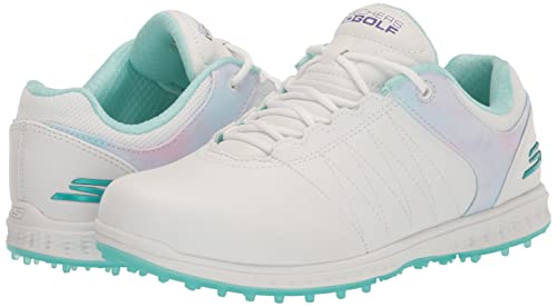 Miniatura 7 de Skechers Go Pivot Spikeless-Botas De Golf, Zapatillas Mujer, Blanco Salpicaduras Multicolor, 38.5 Eu