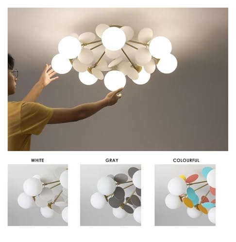 Lámpara LED de techo salón moderna lámpara dormitorio pasillo 6