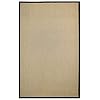iCustomRug Zara Faux Sisal Area Rug, Stain Resistant, Beautiful Border, 4' x 6' Black #3