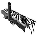 60 Inch Tow Behind Landscape Rake for Pine Needles, 26 Coil Spring Tines, 3-Point Hitch Compatible with CAT 1 & CAT 0 Tractors, for Leaf & Lawn Debris Cleanup