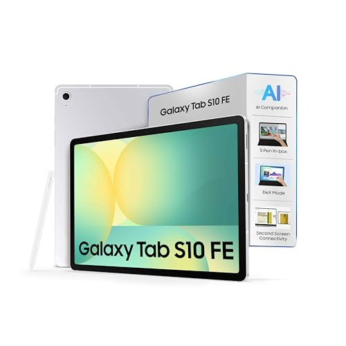 Samsung Galaxy Tab S10 FE [Smartchoice], S Pen in-Box, 27.7 cm (10.9 inch) Display, AI Writing, Desktop Mode, Pre Loaded Pro Apps, 8 GB RAM, 128 GB Storage, Wi-Fi Tablet, Silver view 1