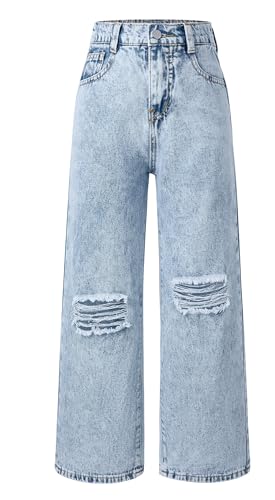 Pantalones vaqueros rasgados para niñas que buscan comodidad sin perder el estilo