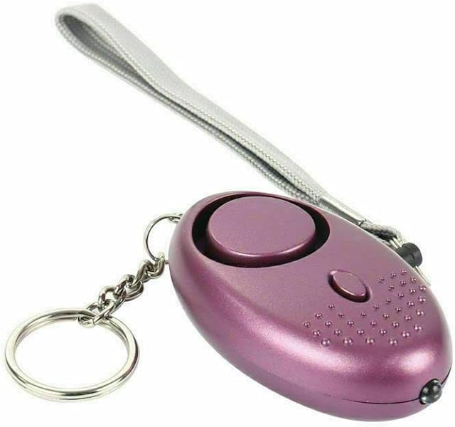 Personal safety Keychain140DB Police Approved. Personal Security Alarm,Keychain LED Light,Defence Panic Rape Attack Small Personal Safety Alarms Women Kids, Students and Night Walkers. (Rose) (140db)