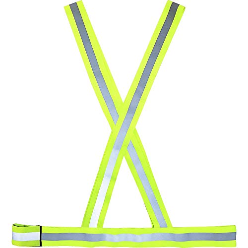 Colete refletivo verde em X