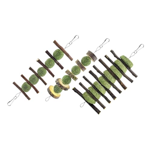 FONDOTIN 3個 オウム おもちゃ グッズ つめた 齧歯類 保つ 遊ぶ 口噛み遊具 うさぎがおもちゃを噛む 口腔咀嚼のおもちゃ を慰める 口腔 おもちゃ 木製