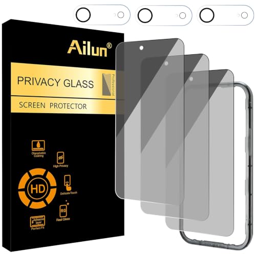 Ailun Privacy Screen Protector+Camera Lens Protector for iPhone Air /17…
