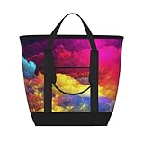 ❤Sac à lunch portable : Imperméable, léger, avec poignées épaisses, fermeture éclair durable et lisse, plus frais et plus pratique. Son design tendance en fait un excellent choix pour les cadeaux, les anniversaires, Noël et Thanksgiving.