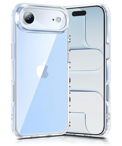 Image of WOW IMAGINE Crystal Clear Transparent Back Case Cover for iPhone 17 Air | Full Device & Camera Protection Shockproof TPU | Flexible Silicone Back Cover Case - Transparent