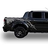Decal Sticker Vinyl Bed Splash Mud Kit Compatible with Ford Ranger T6 2011- Present (Gray)