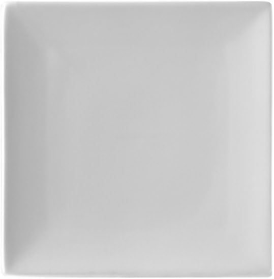 10 Strawberry Street Whittier 5.875" Coupe Square Bread & Butter Plate, Set of 6, White